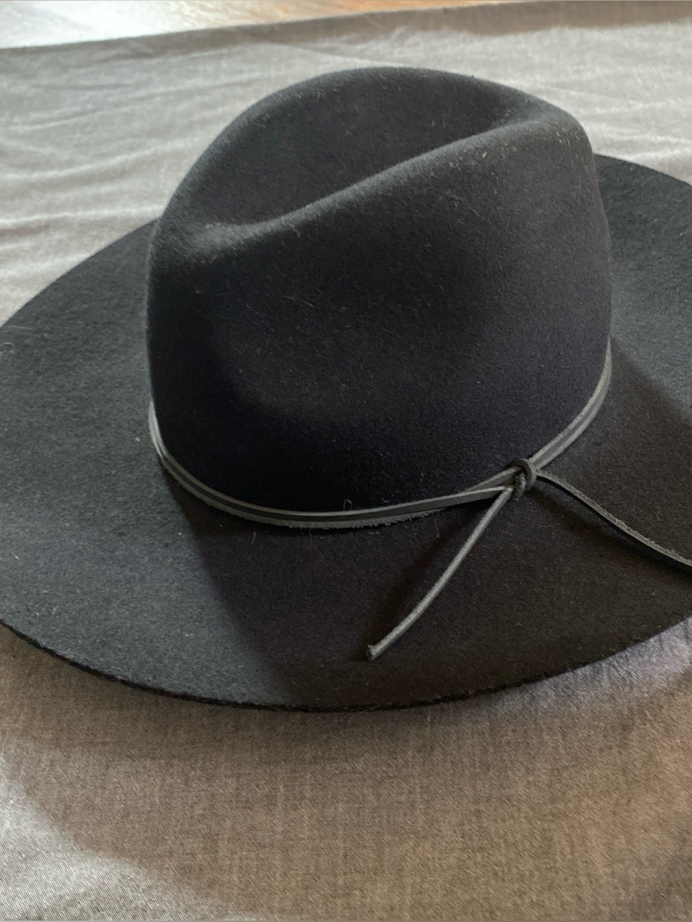 Black Wool Wide-Brim hat witchy boho southwestern